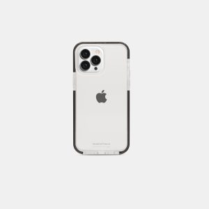 Transparent - White with black frame, iPhone 14 Pro