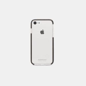 Transparent - White with black frame, iPhone SE