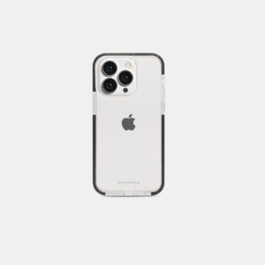Transparent - White with black frame, iPhone 16 Pro