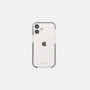 Transparent - White with black frame, iPhone 16 Plus